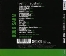 Load image into Gallery viewer, Doug Sahm : Live From Austin TX (CD, Album, RP)
