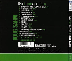 Doug Sahm : Live From Austin TX (CD, Album, RP)