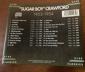 "Sugar Boy" Crawford* : The Chronological "Sugar Boy" Crawford 1953-1954 (CD, Comp, Mono)