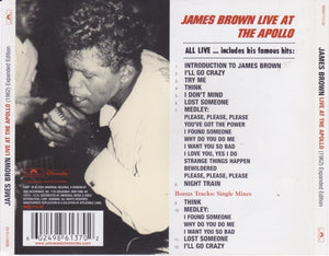 James Brown : Live At The Apollo (1962) Expanded Edition (CD, Album, RE, RM)