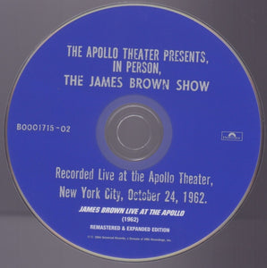 James Brown : Live At The Apollo (1962) Expanded Edition (CD, Album, RE, RM)