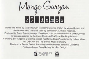 Margo Guryan : 25 Demos (CD, Dig)