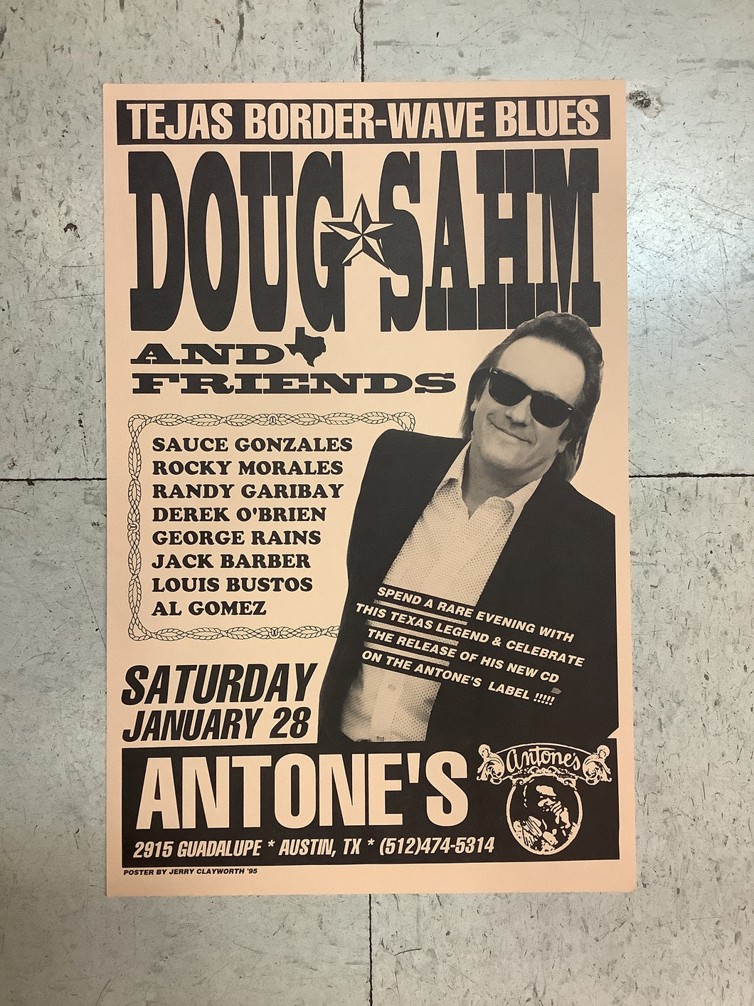 Doug Sahm and Friends at Antone's - 1995 (Poster)