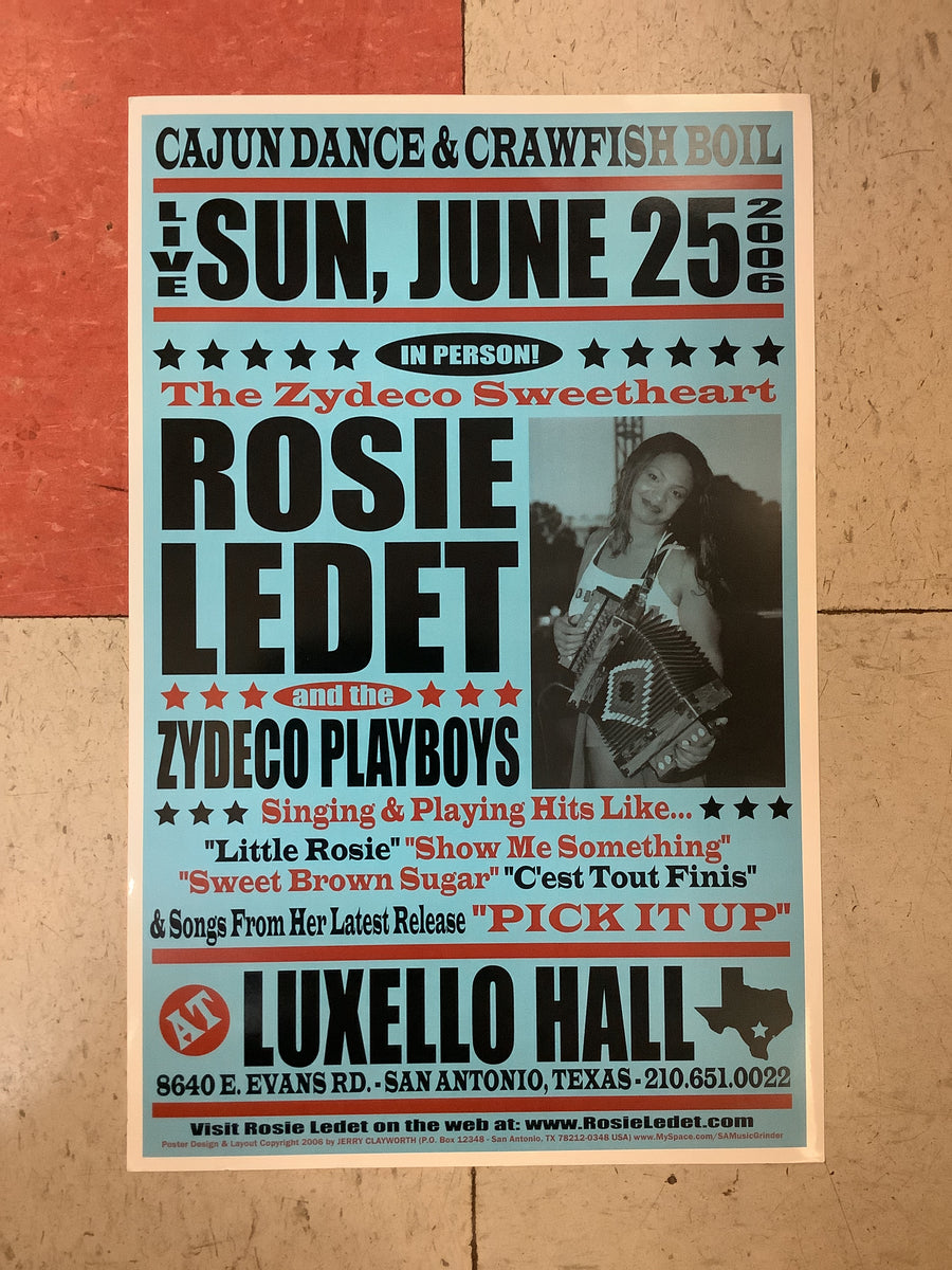 Rosie Ledet at Luxello Hall - 2006 (Poster) – Antone’s Record Shop