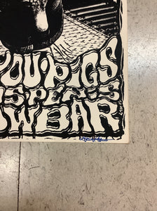 Bouffant Jellyfish at Showbar - 1990 (Poster)