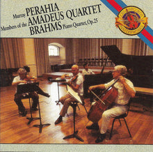 Load image into Gallery viewer, Brahms*, Murray Perahia, Members Of The Amadeus Quartet* : Piano Quartet, Op.25 (CD, Album, RP)
