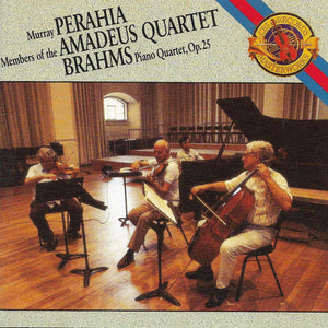 Brahms*, Murray Perahia, Members Of The Amadeus Quartet* : Piano Quartet, Op.25 (CD, Album, RP)