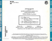 Load image into Gallery viewer, Brahms*, Murray Perahia, Members Of The Amadeus Quartet* : Piano Quartet, Op.25 (CD, Album, RP)
