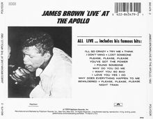 Load image into Gallery viewer, James Brown : James Brown Live At The Apollo, 1962 (CD, Album, RE)
