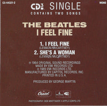 Load image into Gallery viewer, The Beatles : I Feel Fine (CD, Mini, Single, Mono)
