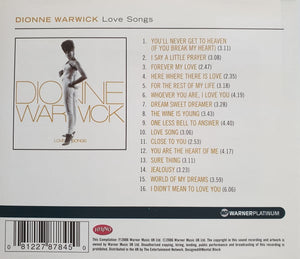 Dionne Warwick : Love Songs (CD, Comp)