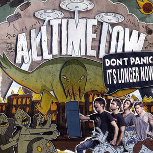 the album cover for All Time Low - Don't Panic: It's Longer Now!