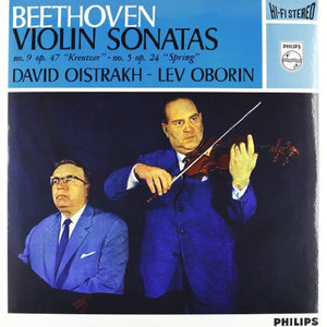 the album cover for Beethoven / Oborin / Oistrach - Sonatas For Piano & Violin 5 & 9 [180 Gram]
