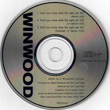 Load image into Gallery viewer, Steve Winwood : Don&#39;t You Know What The Night Can Do? (CD, Single, Promo)
