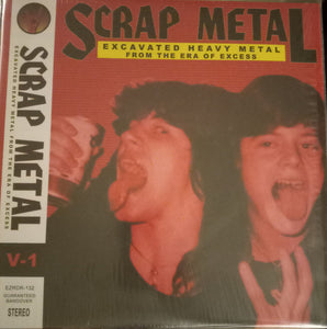 Various : Scrap Metal: Excavated Heavy Metal From The Era Of Excess (LP, Comp, Ltd, Red)