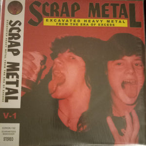 Various : Scrap Metal: Excavated Heavy Metal From The Era Of Excess (LP, Comp, Ltd, Red)