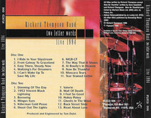 Load image into Gallery viewer, Richard Thompson Band : Two Letter Words (Live 1994) (2xCD, Album)

