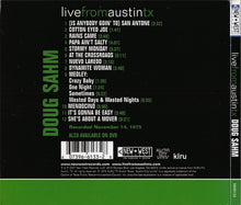 Load image into Gallery viewer, Doug Sahm : Live From Austin TX (CD, Album, Dig)
