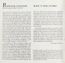Load image into Gallery viewer, Professor Longhair : Rock 'N' Roll Gumbo (CD, Album, RE)
