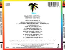 Load image into Gallery viewer, Marianne Faithfull : Strange Weather (CD, Album)
