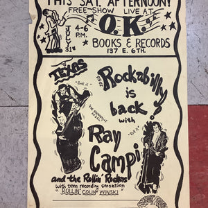 Ray Campi at O.K. Books & Records (Poster)