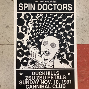 Spin Doctors at Cannibal Club - 1991 (Poster)
