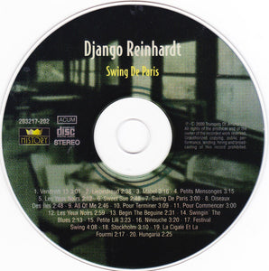 Django Reinhardt : Swing De Paris (CD, Comp)