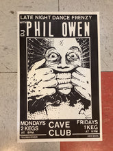 Load image into Gallery viewer, Dj Phil Owen at Cave Club - 1987 (Poster)
