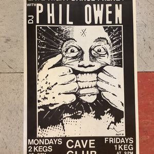 Dj Phil Owen at Cave Club - 1987 (Poster)