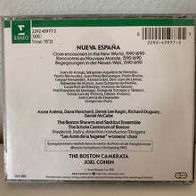 Load image into Gallery viewer, Anne Azéma • Dana Hanchard • Derek Lee Ragin • Richard Duguay • Daniel McCabe, Boston Camerata, Joel Cohen (3) : Nueva Espana (Close Encounters In The New World, 1590 - 1690) (CD, Album)
