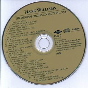 Hank Williams : The Original Singles Collection...Plus (3xCD, Comp + Box)