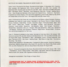 Load image into Gallery viewer, Ray Davies : Thanksgiving Day (CD, EP)
