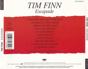 Tim Finn : Escapade (CD, Album)