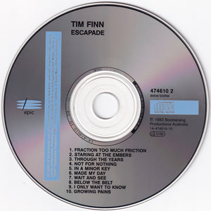 Tim Finn : Escapade (CD, Album)