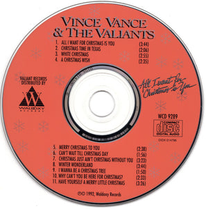 Vince Vance & The Valiants : All I Want For Christmas Is You (CD, Album, RP)