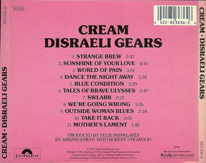 Cream (2) : Disraeli Gears (CD, Album, RE)