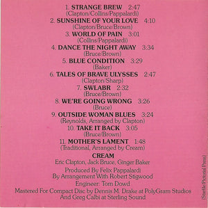 Cream (2) : Disraeli Gears (CD, Album, RE)