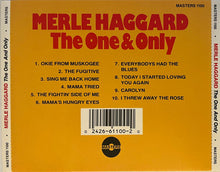 Load image into Gallery viewer, Merle Haggard : The One &amp; Only (CD, Comp)
