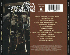 Blood, Sweat And Tears : Blood, Sweat And Tears Greatest Hits (CD, Comp, RM)