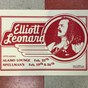 Elliott Leonard at Alamo Lounge and Spellman's (Poster)