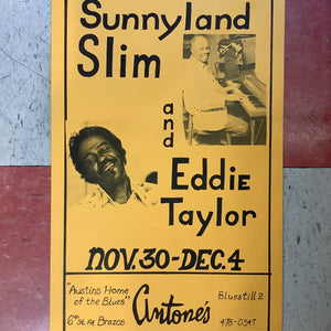 Sunnyland Slim and Eddie Taylor at Antone's (Poster)