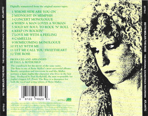 Bette Midler : The Rose - The Original Soundtrack Recording (CD, Album, RE, RM)