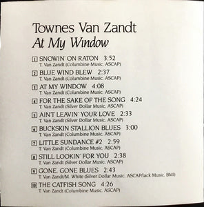 Townes Van Zandt : At My Window (CD, Album)