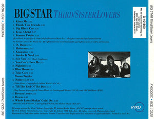 Big Star : Third / Sister Lovers (CD, Album, Club, RE)