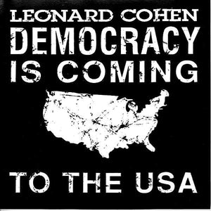 Leonard Cohen : Democracy (CD, Single, Promo)