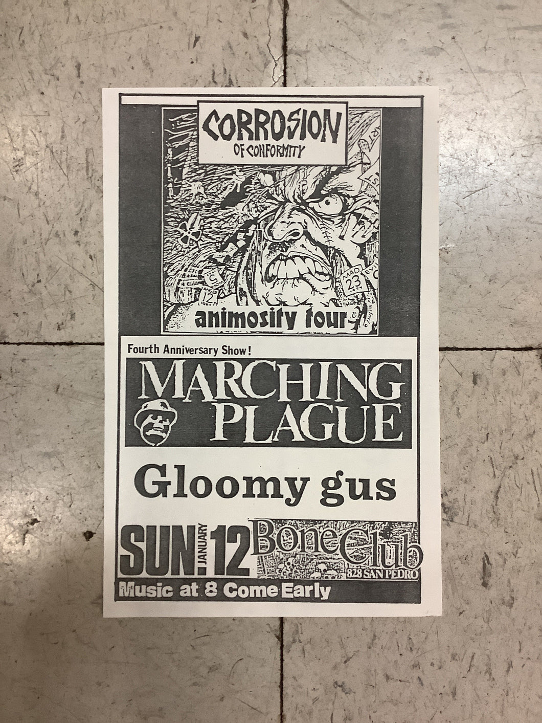 Corrosion of Conformity at Bone Club (Poster)