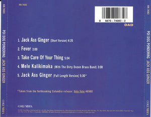 Poi Dog Pondering : Jack Ass Ginger (CD, Maxi)