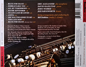 Eric Alexander : A New Beginning - Alto Saxophone with Strings (CD, Album)