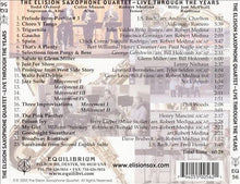 Load image into Gallery viewer, The Elision Saxophone Quartet : Live Through The Years (CD, Album)
