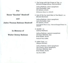Load image into Gallery viewer, Joshua Redman : Back East (CD, Album)
